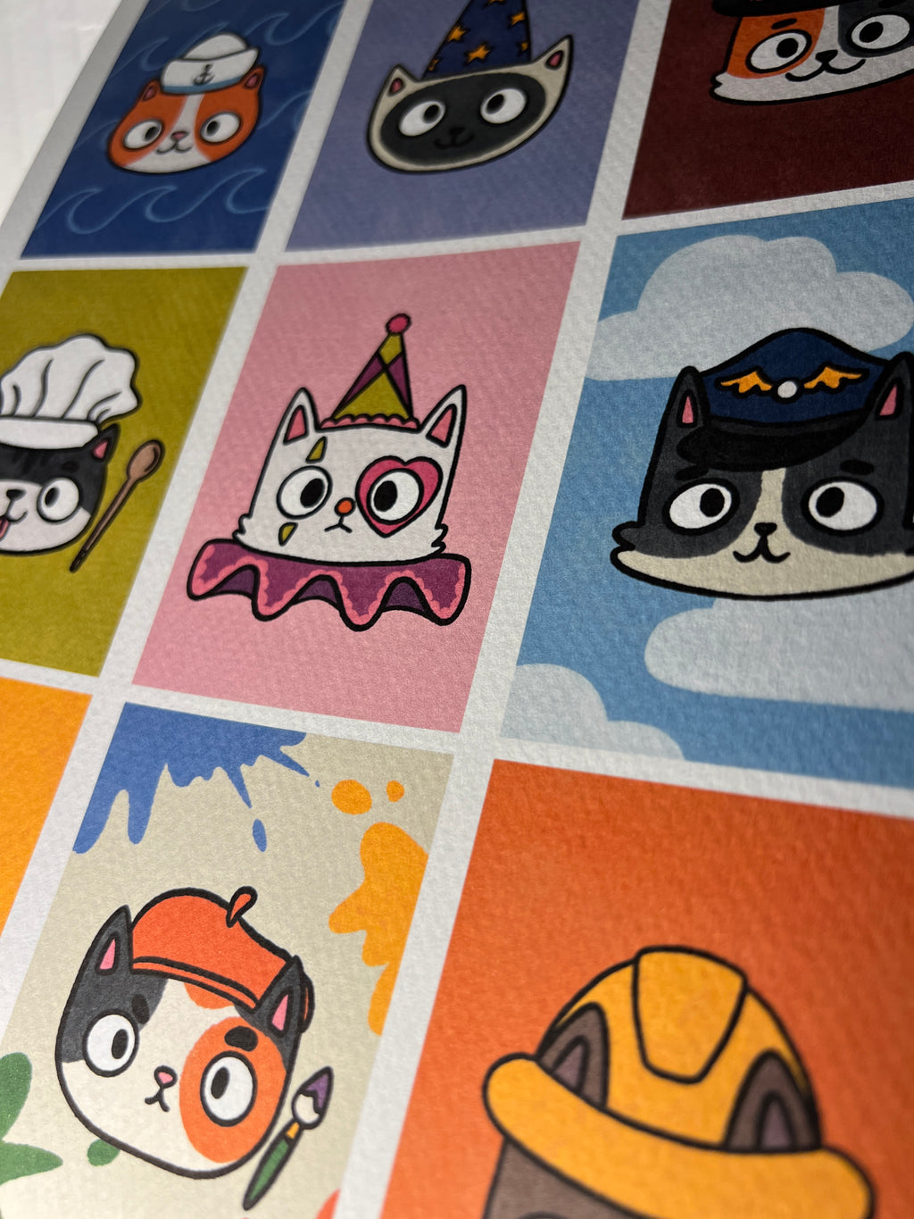 Career Cats 8x10 Art Print