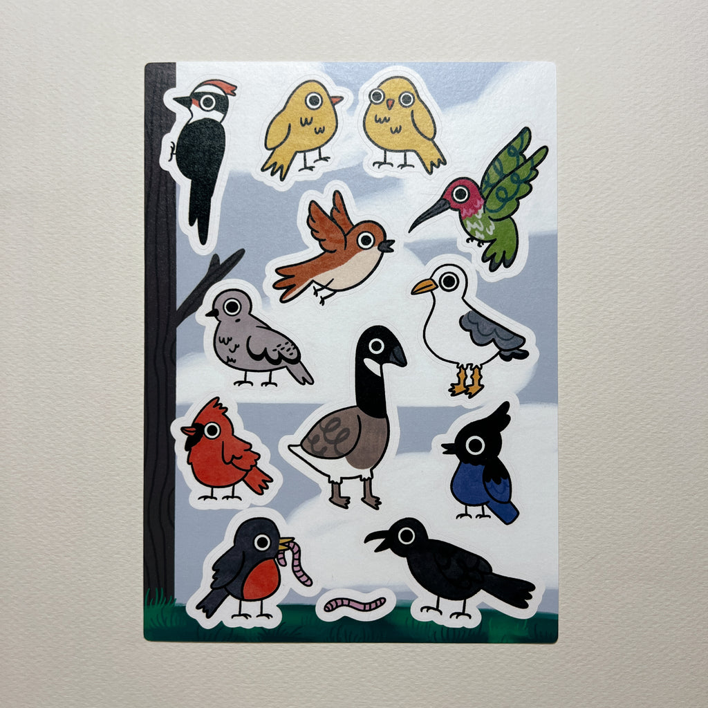 Birds & Bugs Washi Sticker Sheet Bundle