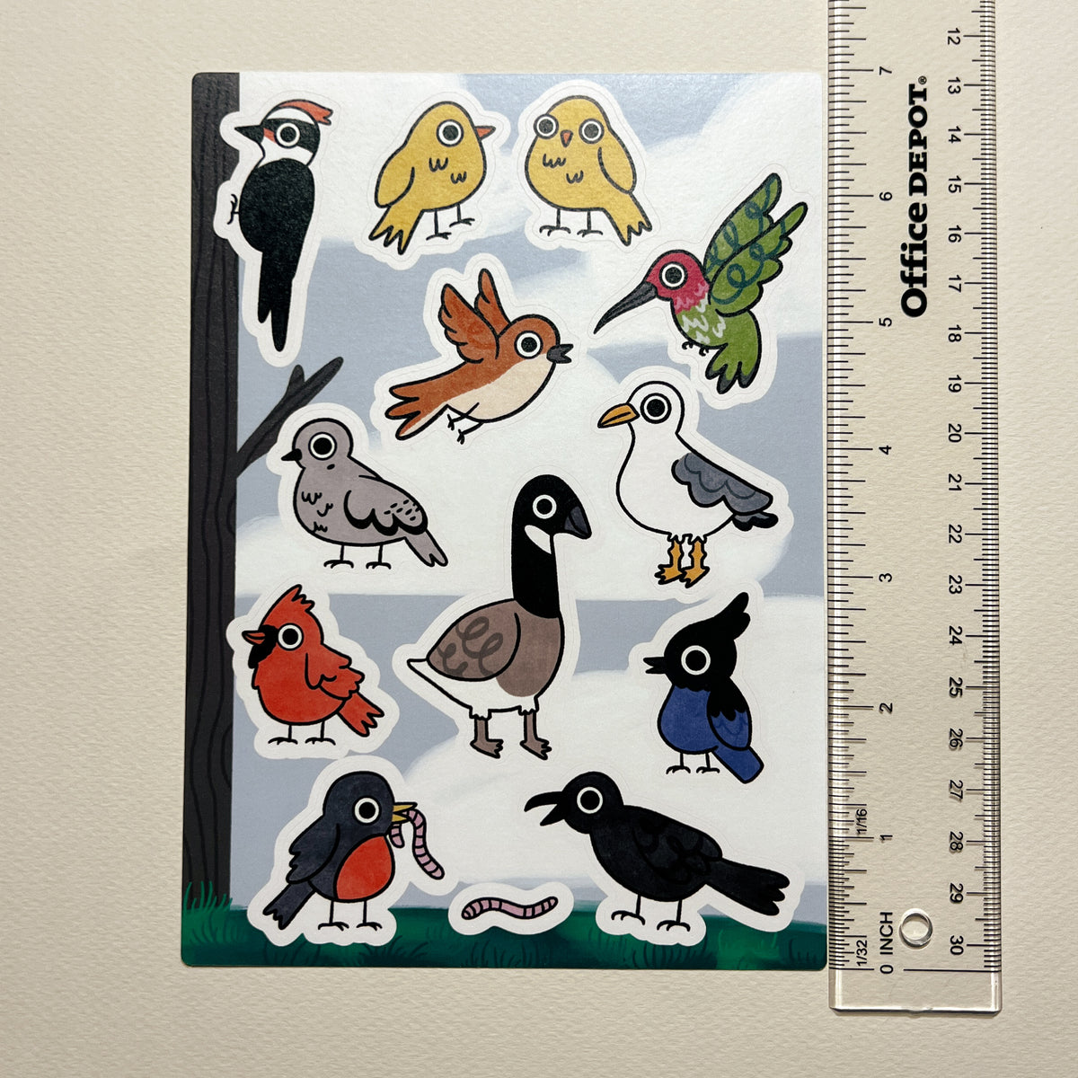Birds & Bugs Washi Sticker Sheet Bundle