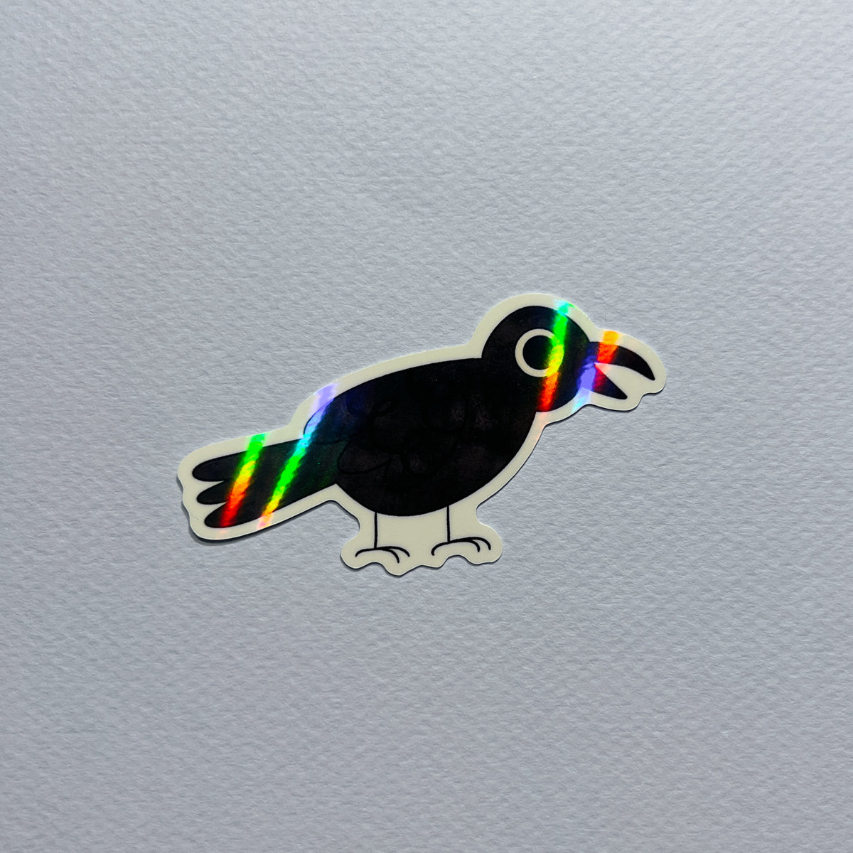 Crow Holographic Sticker
